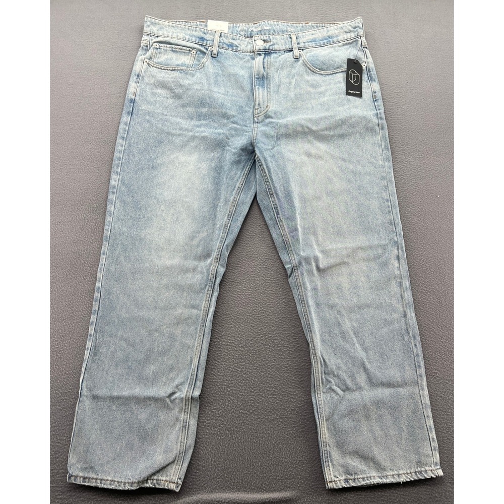 Original Use Jeans Mens Straight Leg Light Wash Denim 42x30 New